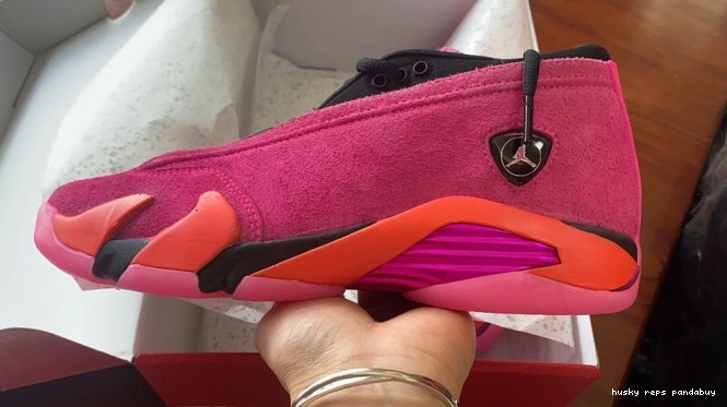 Cheap Husky Jordan Low Pink Shocking 14 (W) DH4121-600 Retro 0704